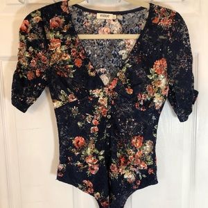 Lace Floral Body Suit